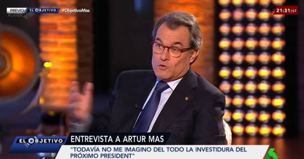 Foto: Artur Mas en su entrevista en La Sexta. 