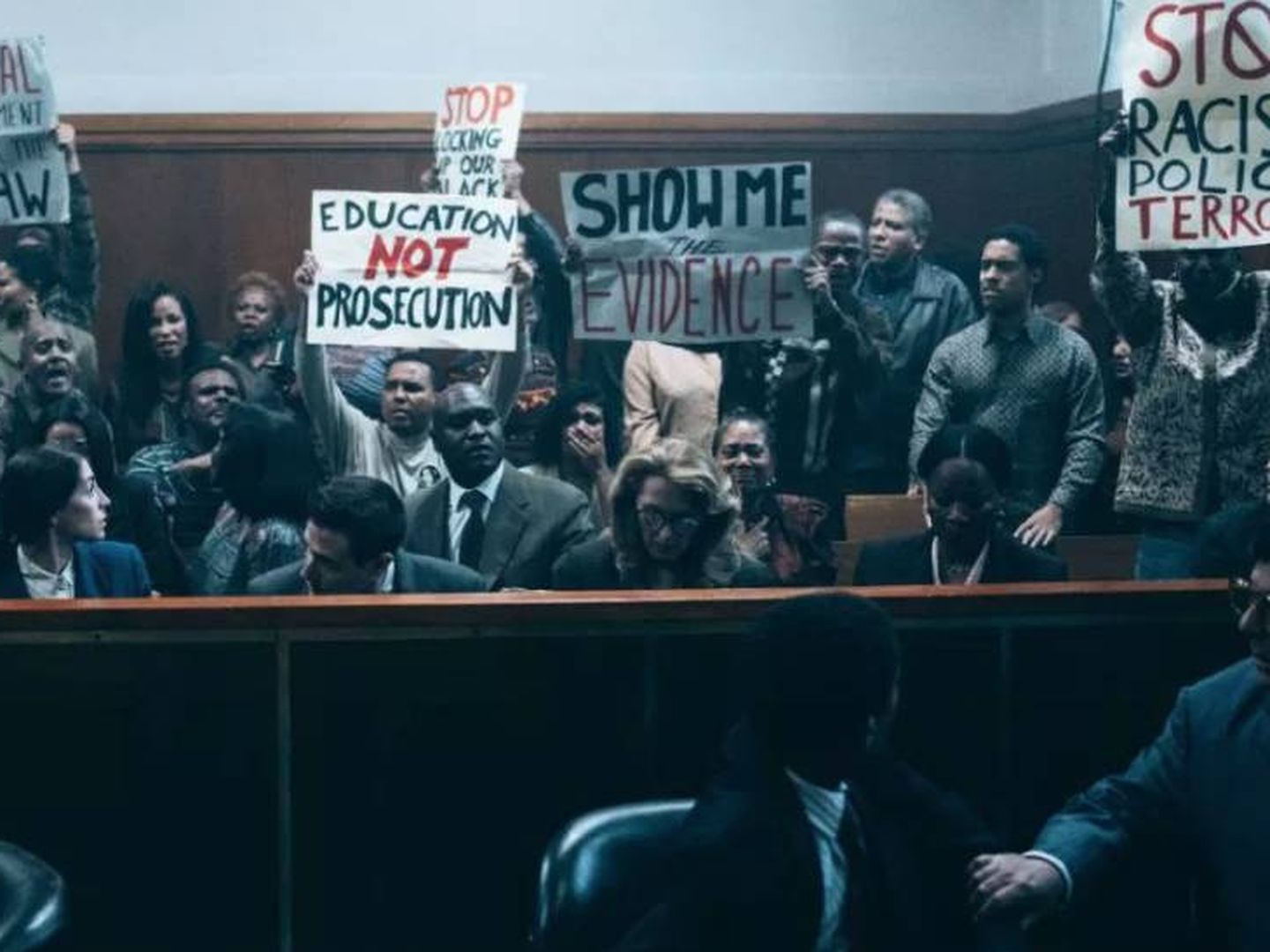 Imagen del juicio de 'Así nos ven'. (Netflix)