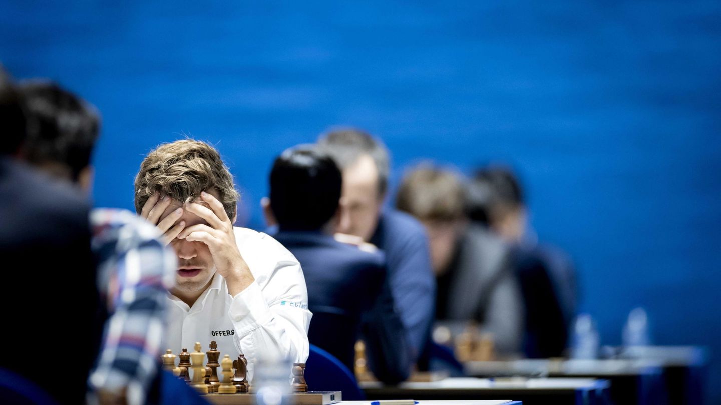 Magnus Carlsen, durante un encuentro. (Reuters)