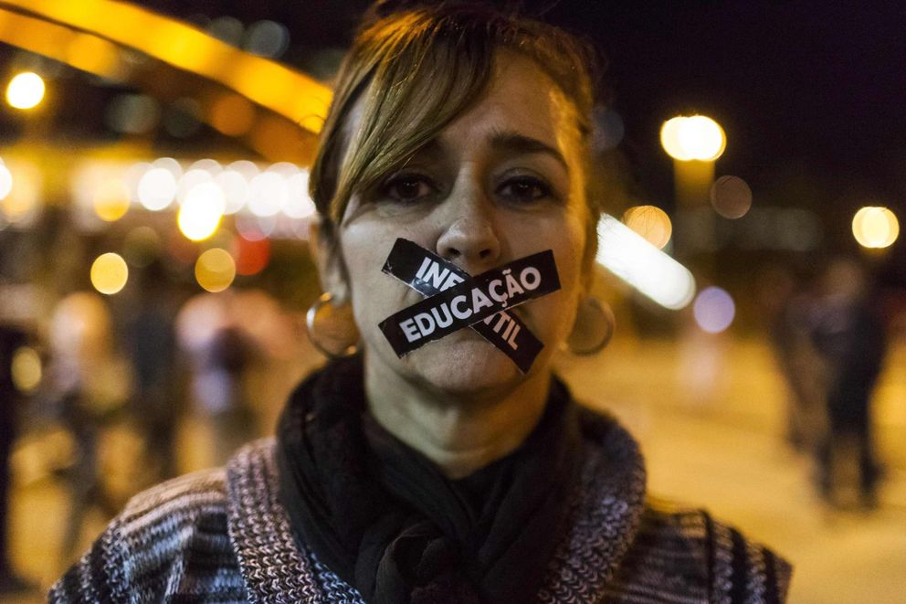 Protesta contra la inversión en la Copa del Mundo en Río de Janeiro (Reuters).