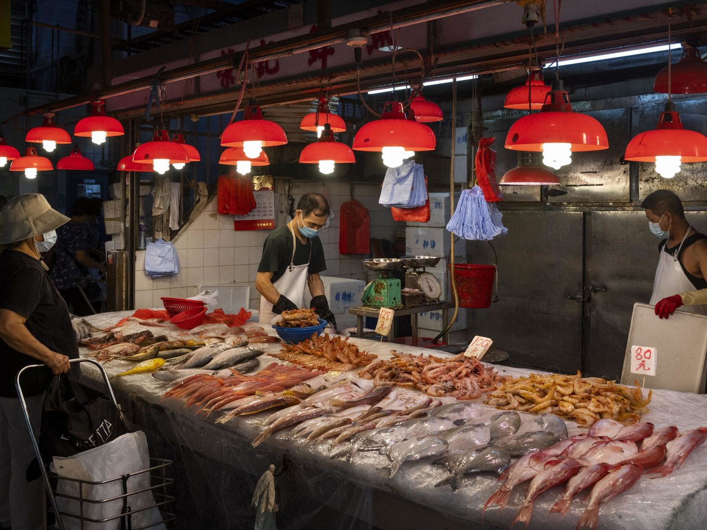 Mercado de pescado en China. (Reuters)