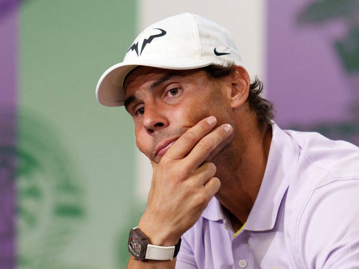 Foto: Rafa Nadal, en Wimbledon. (Getty/Joe Toth)