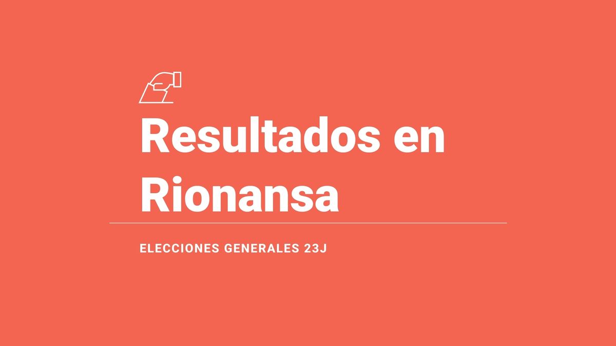 Resultados y escrutinio en Rionansa de las elecciones generales 2023, última hora: el PP, el partido más votado