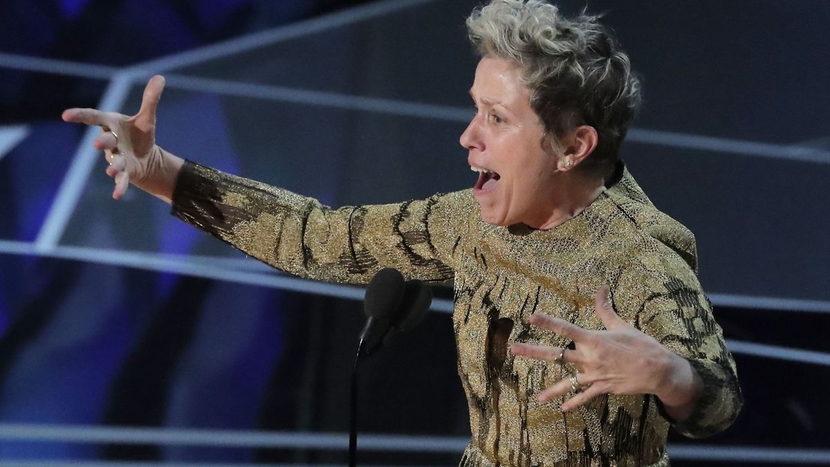 El discurso de Frances McDormand que se llevó la ovación de las mujeres en los Oscar