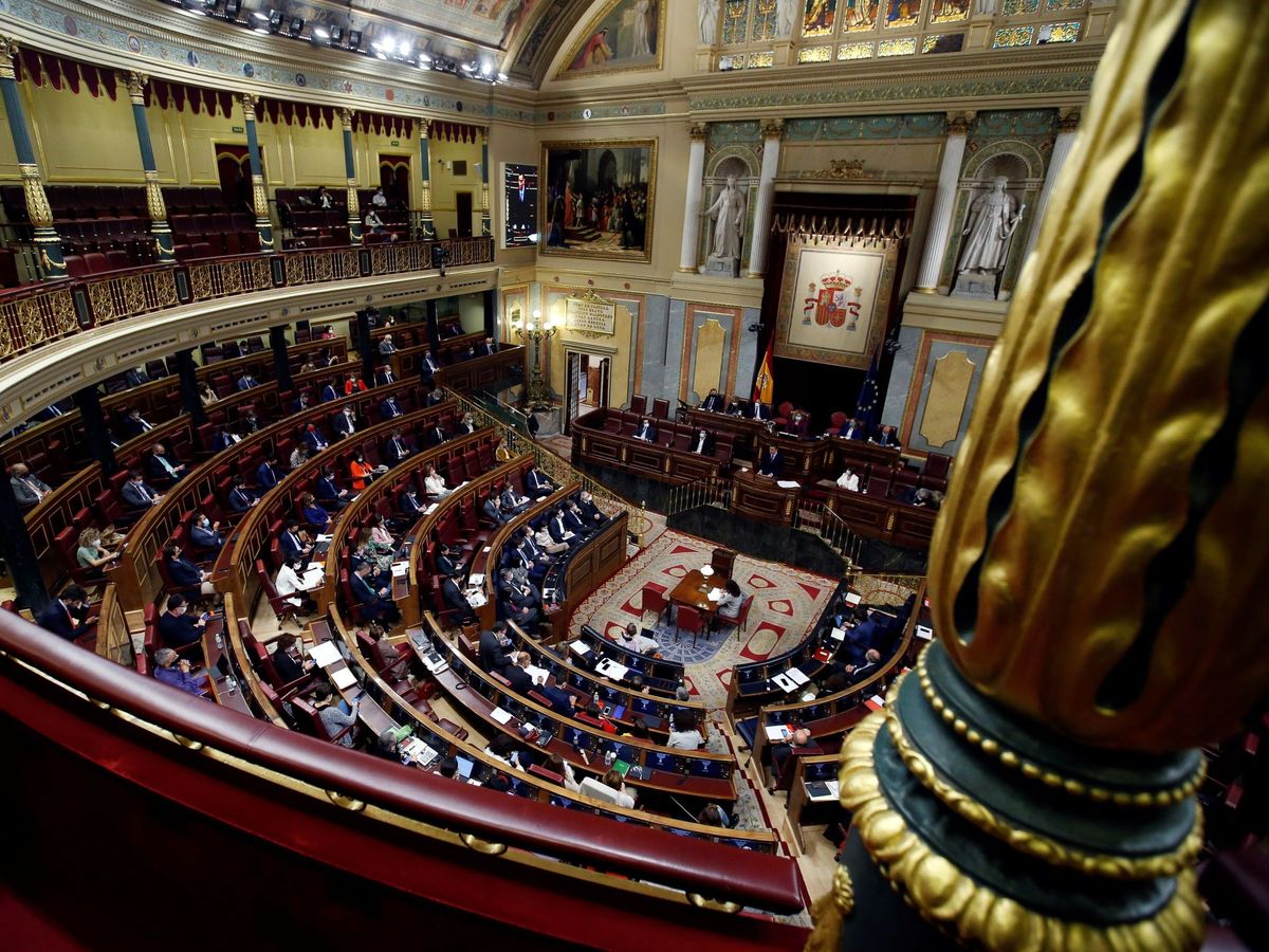 Foto: Vista del hemiciclo del Congreso de los Diputados. (EFE)