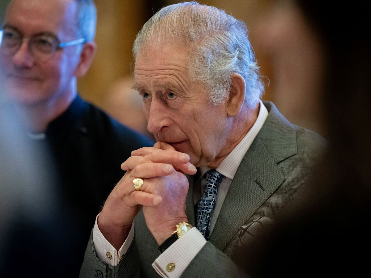Foto: Carlos III, en el palacio de Buckingham. (Reuters)