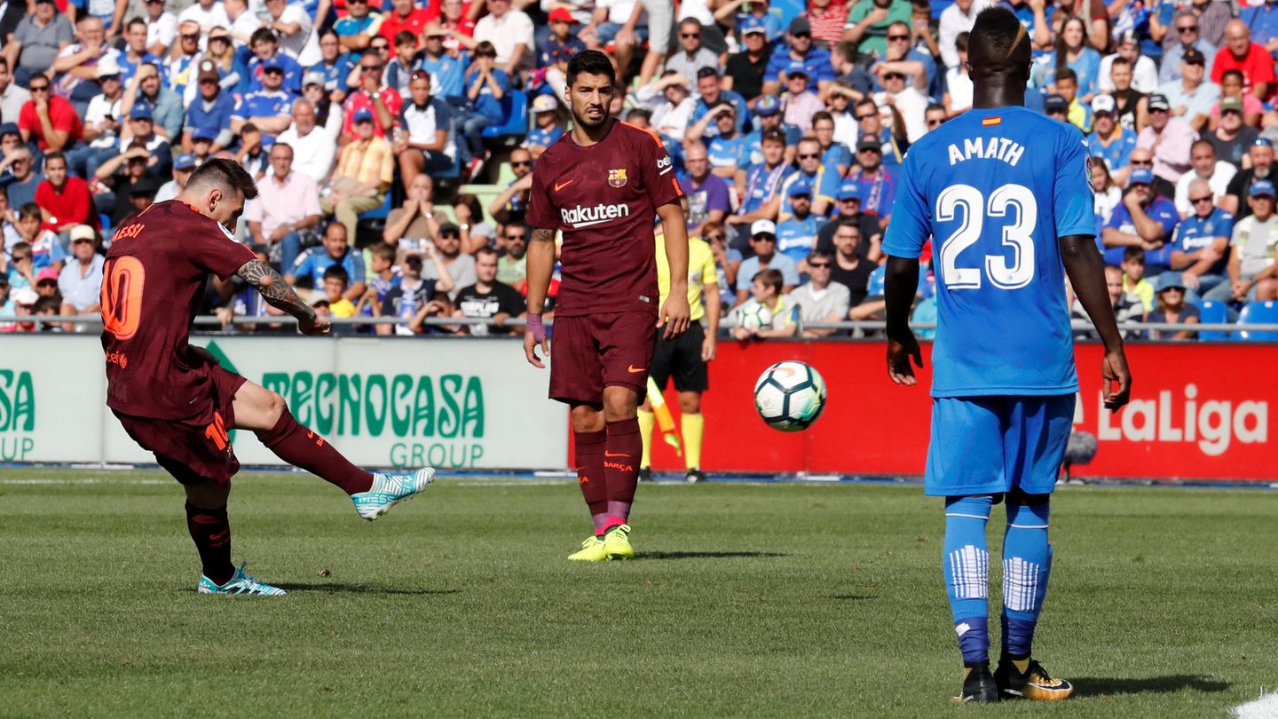 Messi, que había marcado siete goles en los últimos tres partidos, esta vez se quedó a cero. (Reuters)