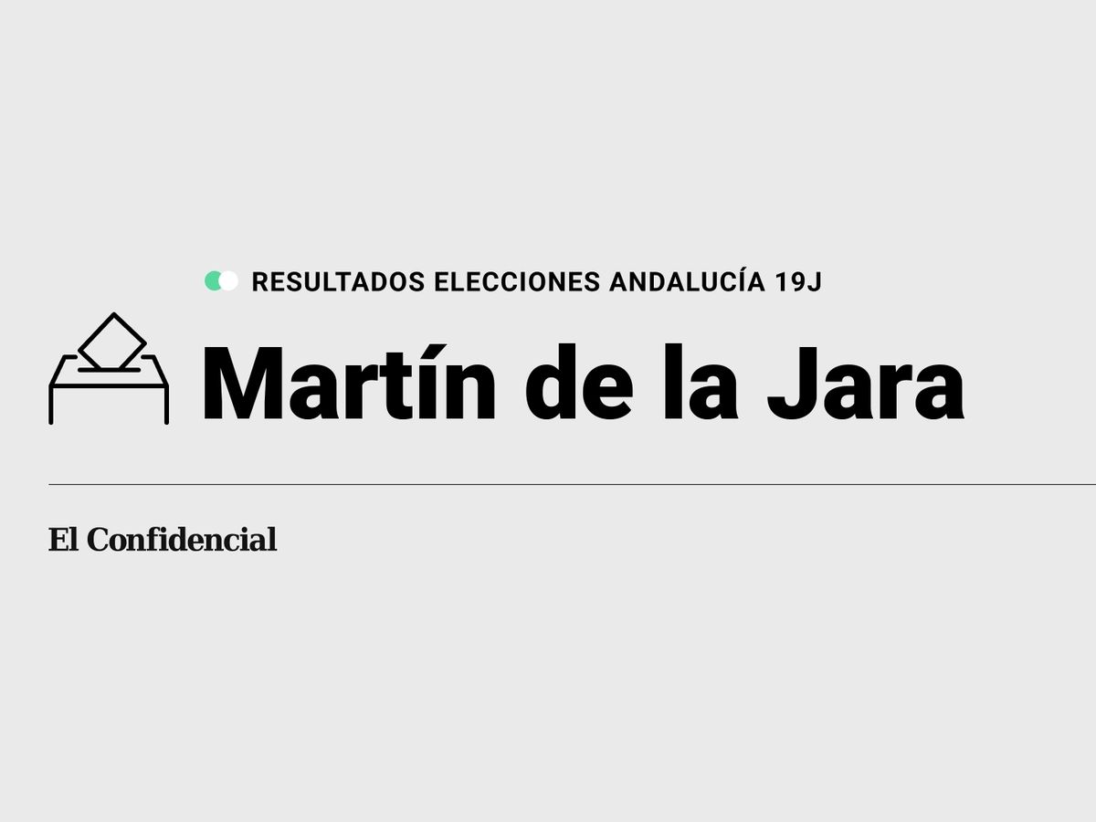 Foto: Resultados en Martín de la Jara, Sevilla, de las elecciones de Andalucía 2022 este 19-J (C.C./Diseño EC)