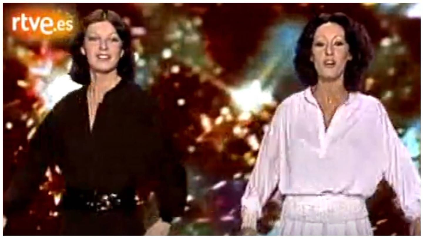 Actuación de Baccara en la gala de Fin de Año de TVE en 1977. (RTVE)