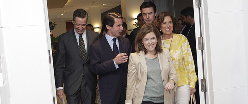 Foto: Aznar pone fin a la guerra en el PP en presencia de la vicepresidenta
