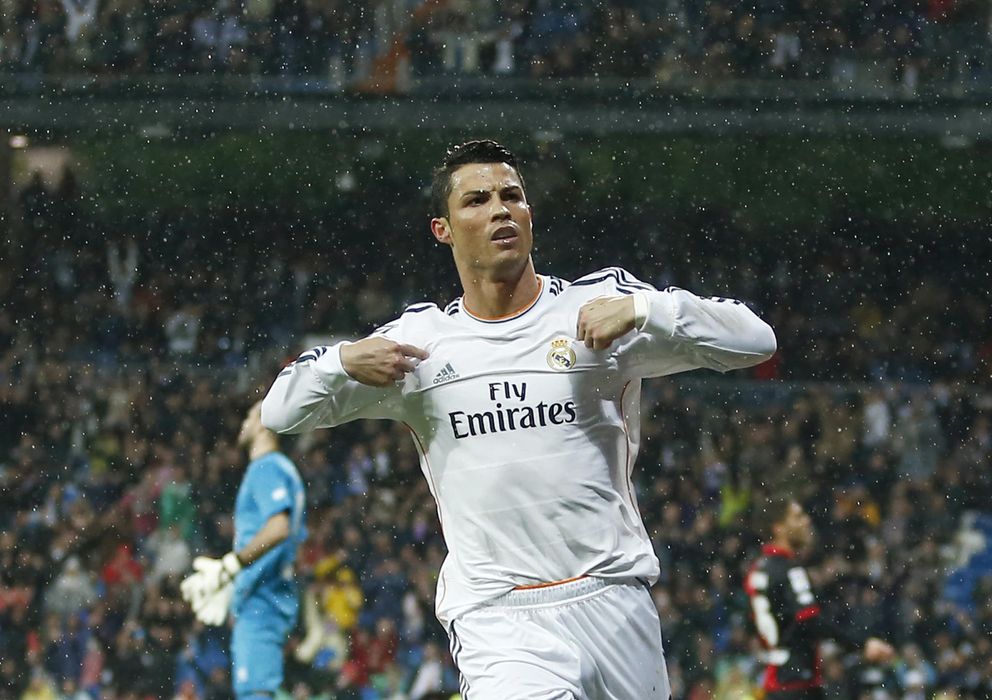 Foto: Cristiano celebra el gol que marcó al Rayo en el Bernabéu