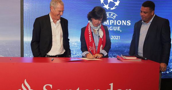 Foto: Banco Santander y UEFA anunciaron el 29 de noviembre el acuerdo de patrocinio para el período 2018-2021. (Banco Santander)