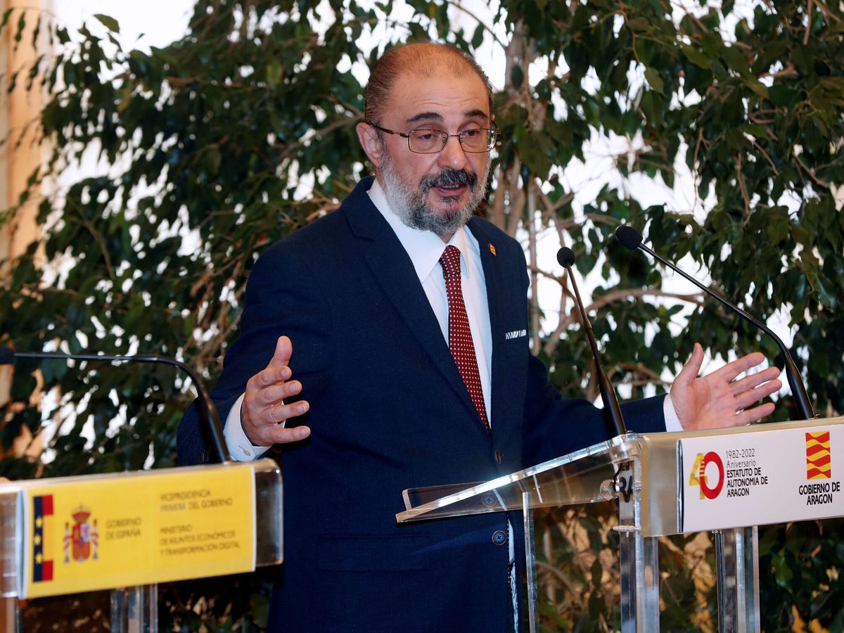 Foto: El presidente aragonés, Javier Lambán. (EFE/Javier Cebollada)