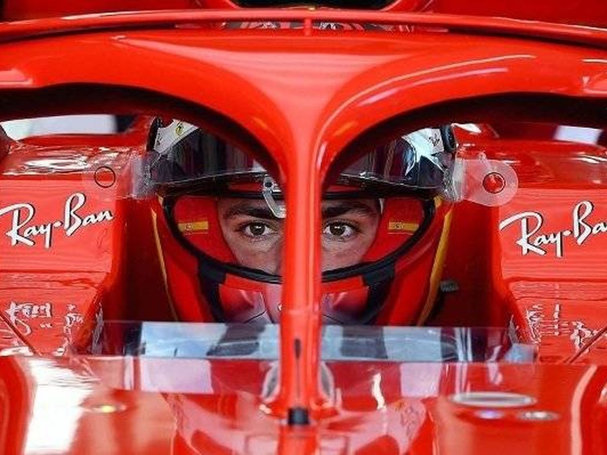 Foto: Carlos Sainz, a bordo del SF71, su primer día en pista con Ferrari.