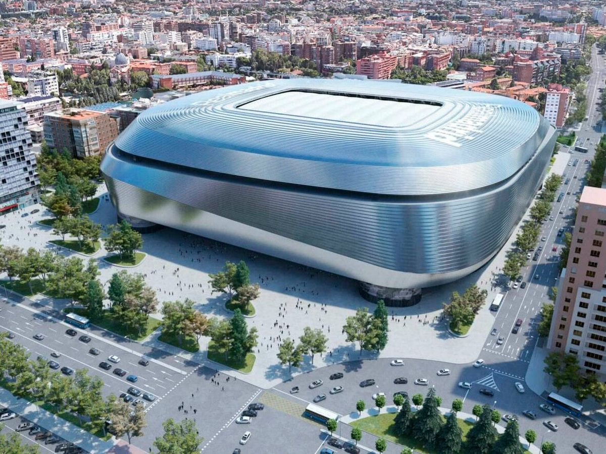 Foto: Aspecto que presentará el estadio Santiago Bernabéu cuando concluya la reforma. (Fuente: Real Madrid)