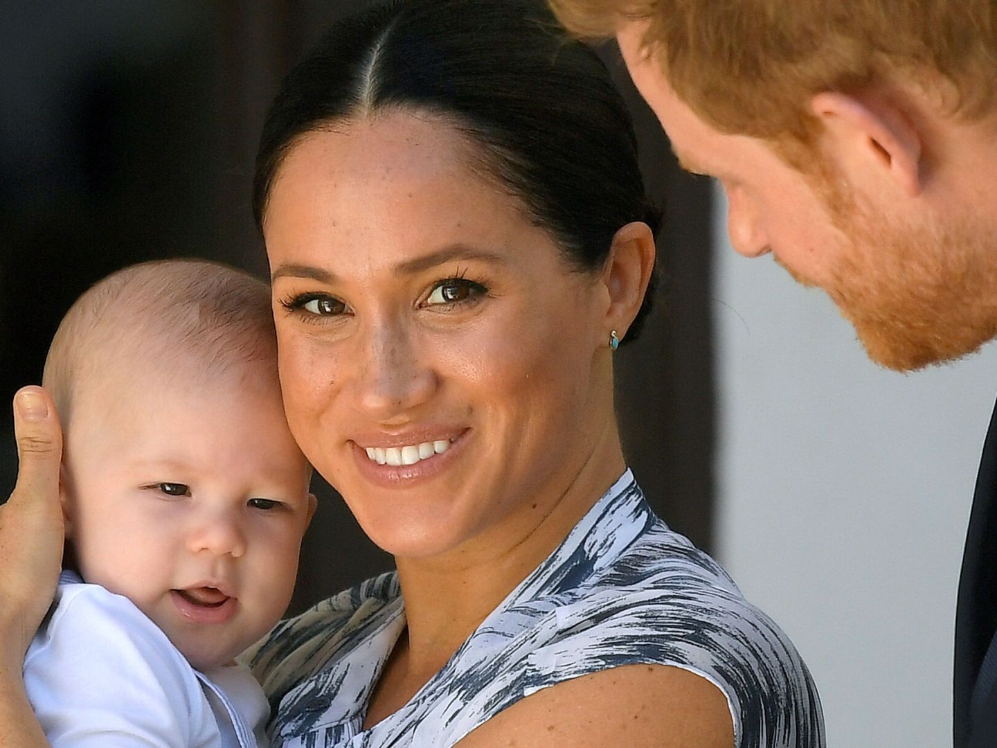 Meghan y Harry, en septiembre con su hijo Archie. (Reuters)