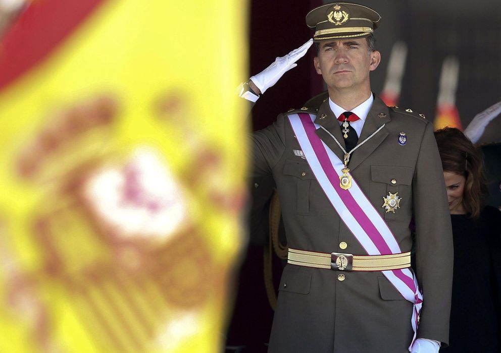 Foto: El Príncipe de Asturias durante la ceremonia de la Orden de San Hermenegildo. (EFE)