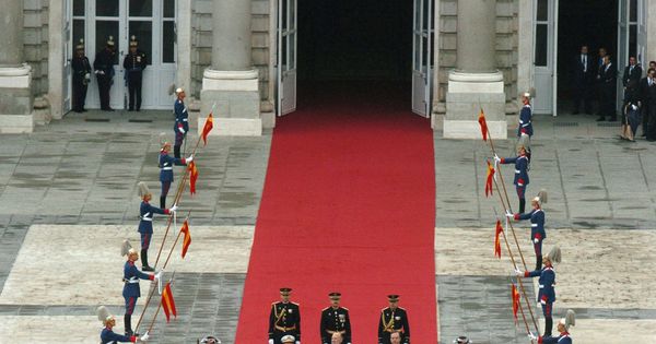 Foto: Vista de los invitados a la boda, en la alfombra roja. (Getty)