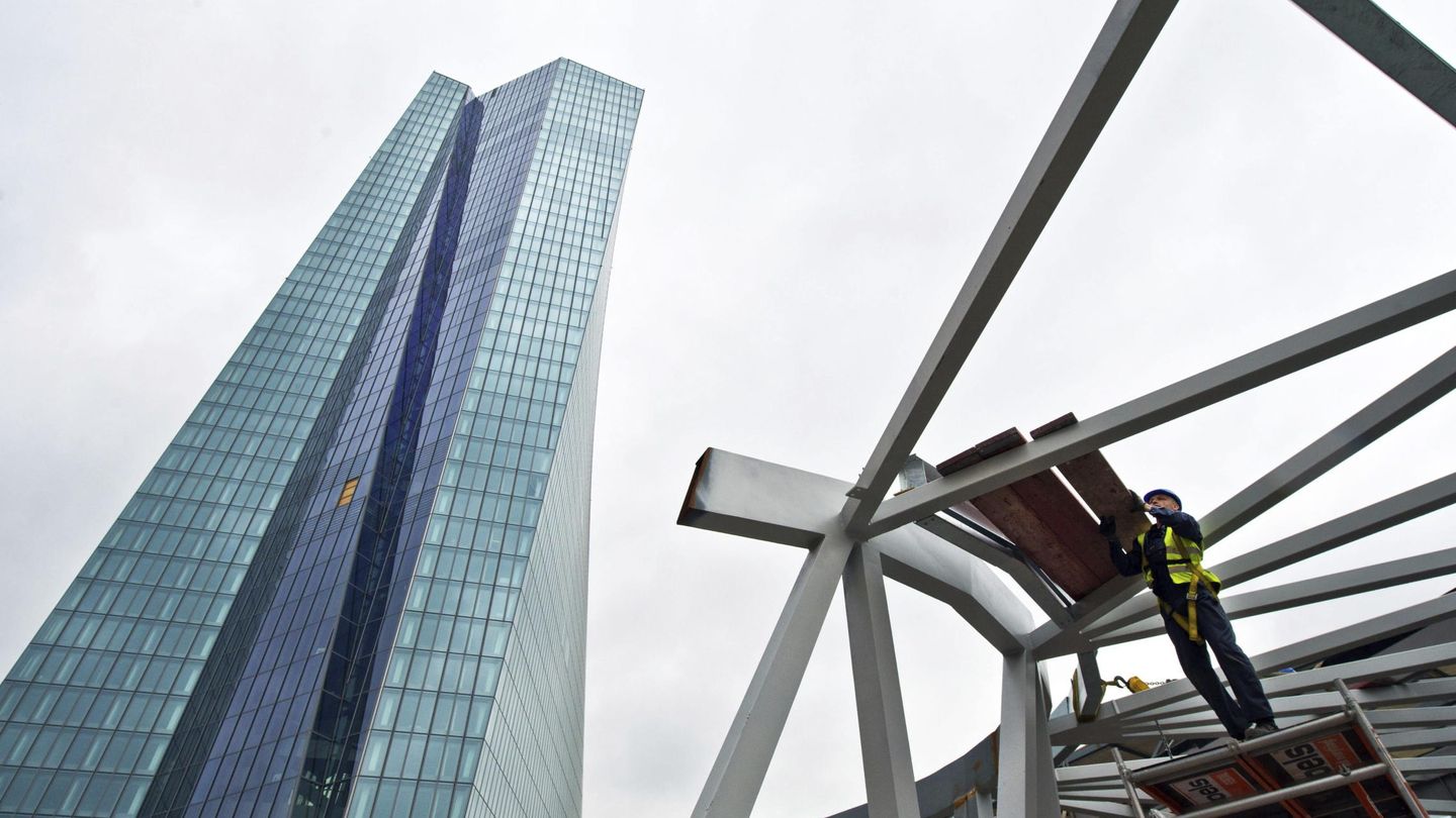 Nuevo edificio del Banco Central Europeo en Fráncfort. (EFE)