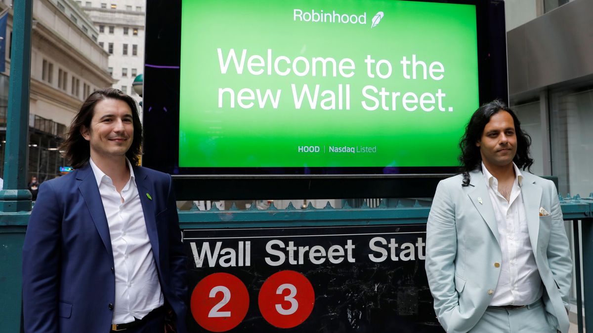 Robinhood debuta en Wall Street con una gran volatilidad y perdiendo más de un 8%