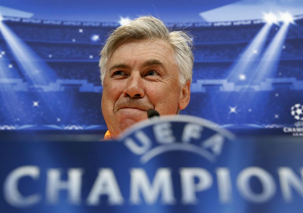 Foto: Carlo Ancelotti, durante la rueda de prensa previa al Real Madrid-Bayern (Reuters)