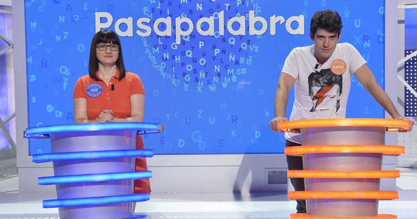 Foto: Lilit y David Leo, finalistas de la 'Supercopa de Pasapalabra'. (Mediaset)