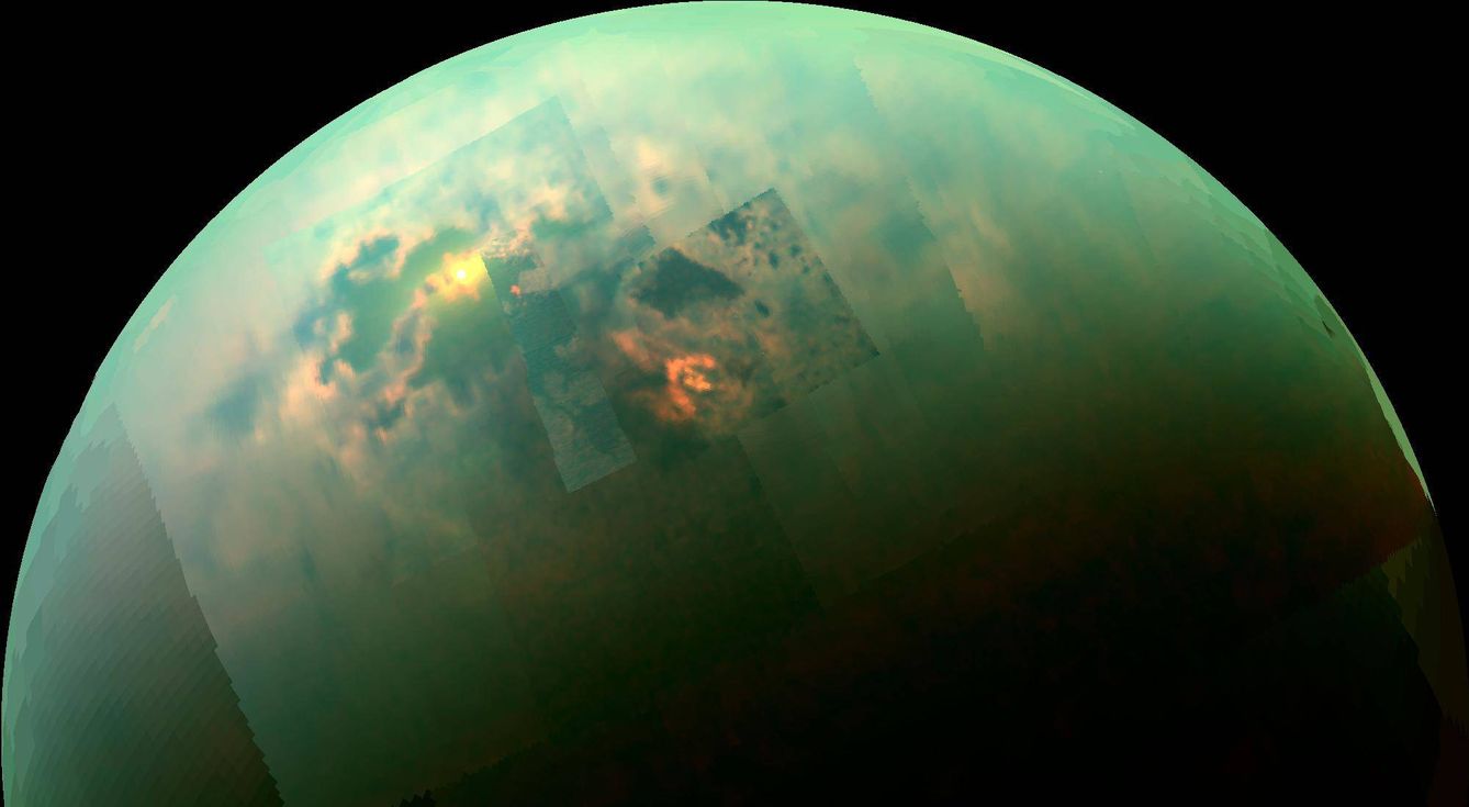 Una imagen de Titán captada por Cassini en octubre de 2014 (NASA)