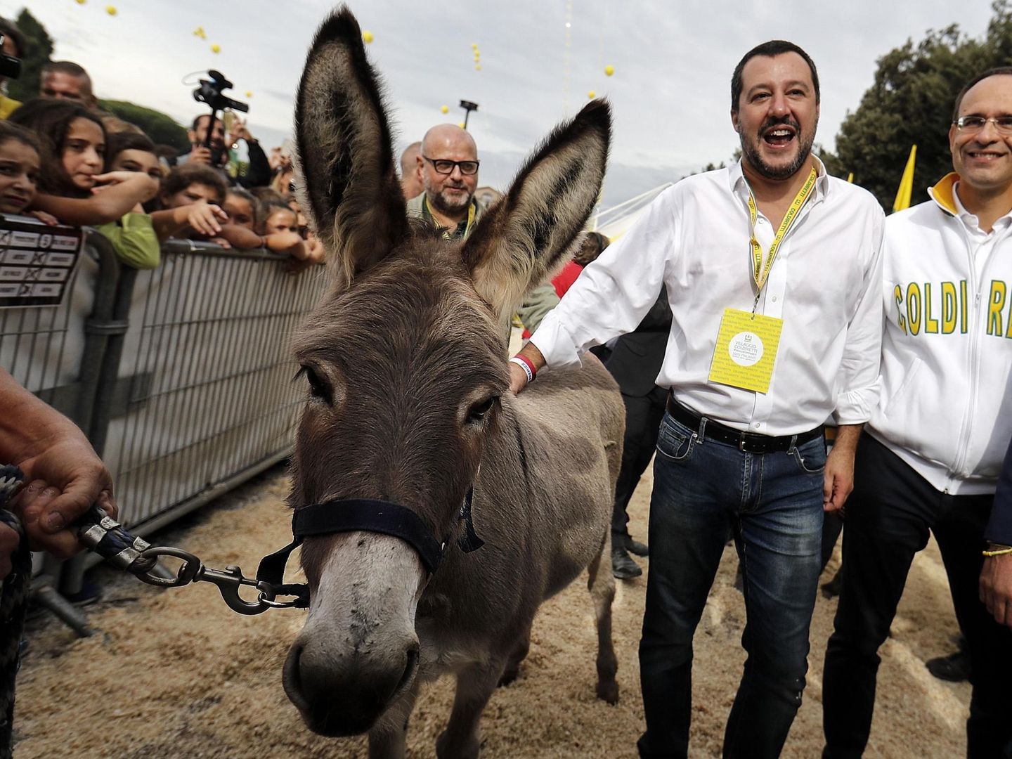 Salvini, este fin de semana, en un evento de agricultores (EFE)