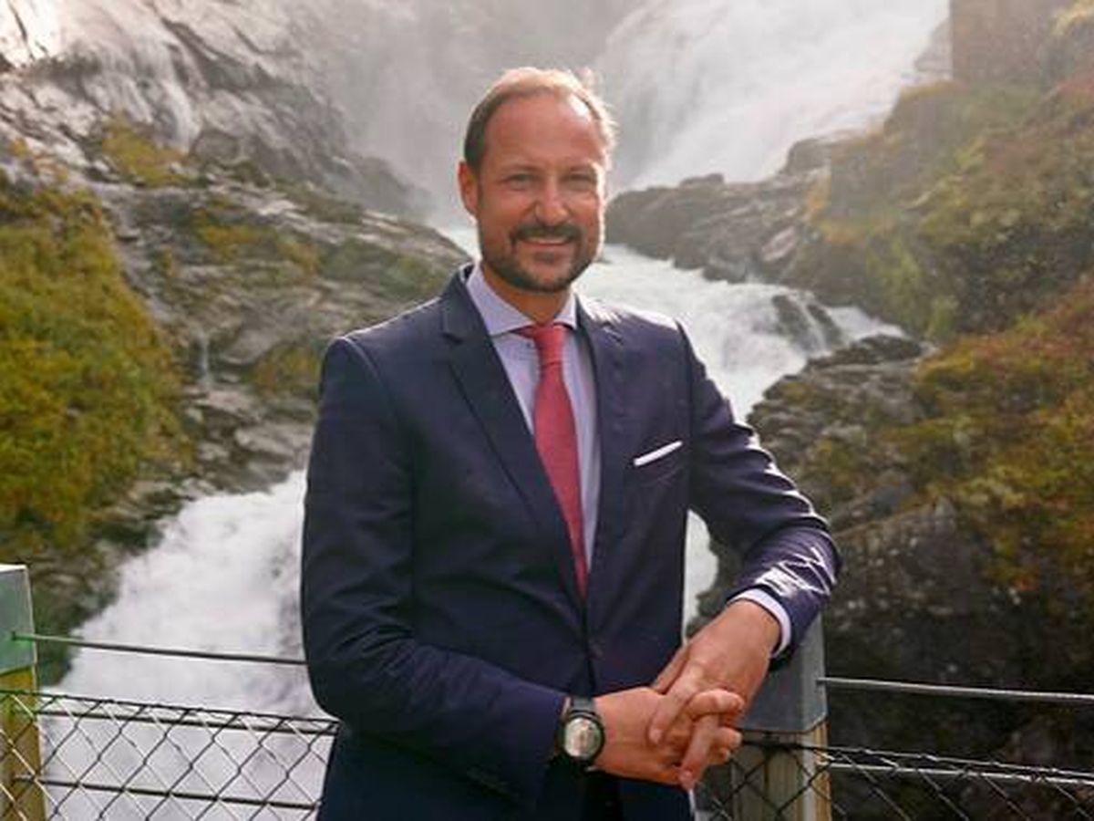 Foto: Haakon de Noruega en plena gira por su país. (Casa Real de Noruega)