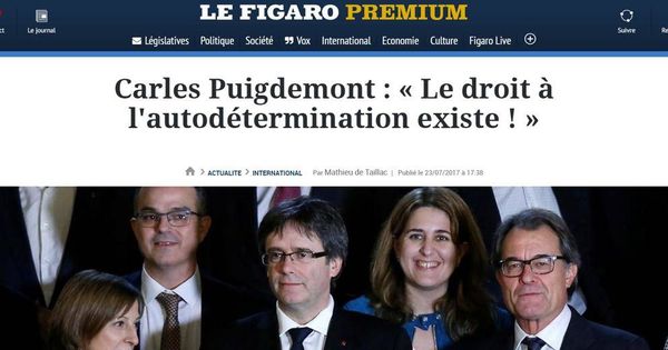 Foto: Portada de este martes de 'Le Figaro'.