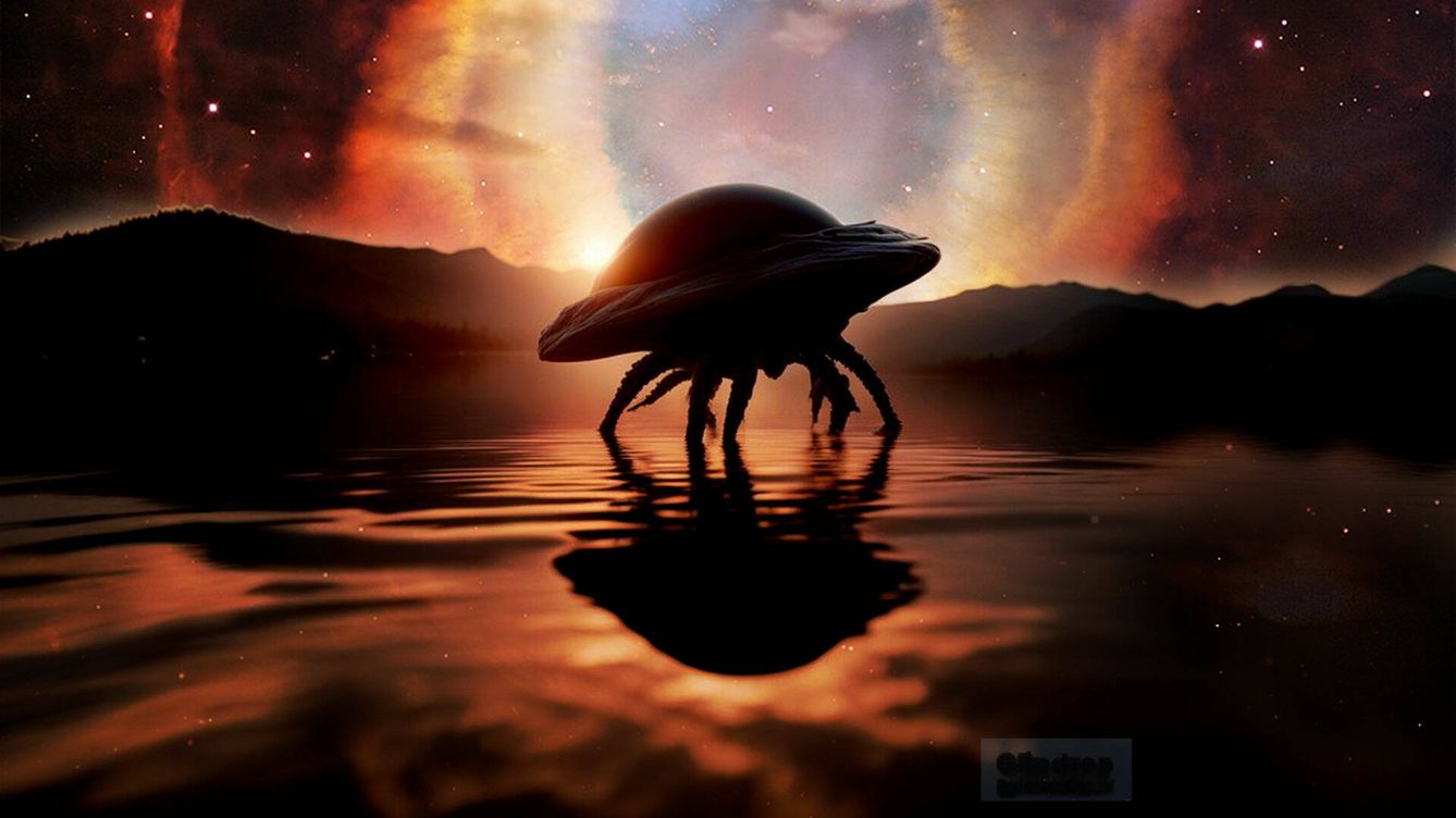 Foto: Ilustración de vida alienígena en un exoplaneta realizada con inteligencia artificial. (SDXL/NASA/Novaceno)