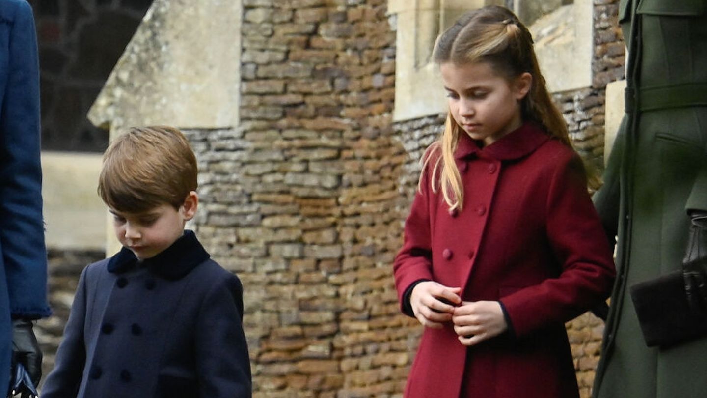 El príncipe Louis y la princesa Charlotte. (Reuters/Toby Melville)