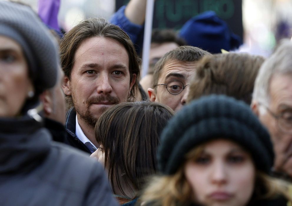 Foto: Pablo Iglesias, en la 'Marcha del cambio'. (Efe)