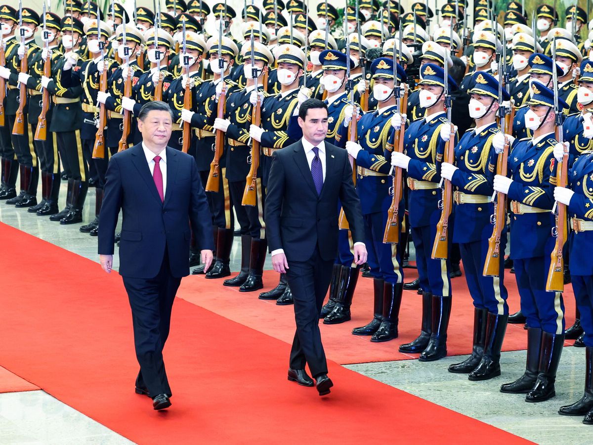 Foto: El Presidente chino Xi Jinping celebra una ceremonia de bienvenida. (EFE / Xinhua Yao Dawei)