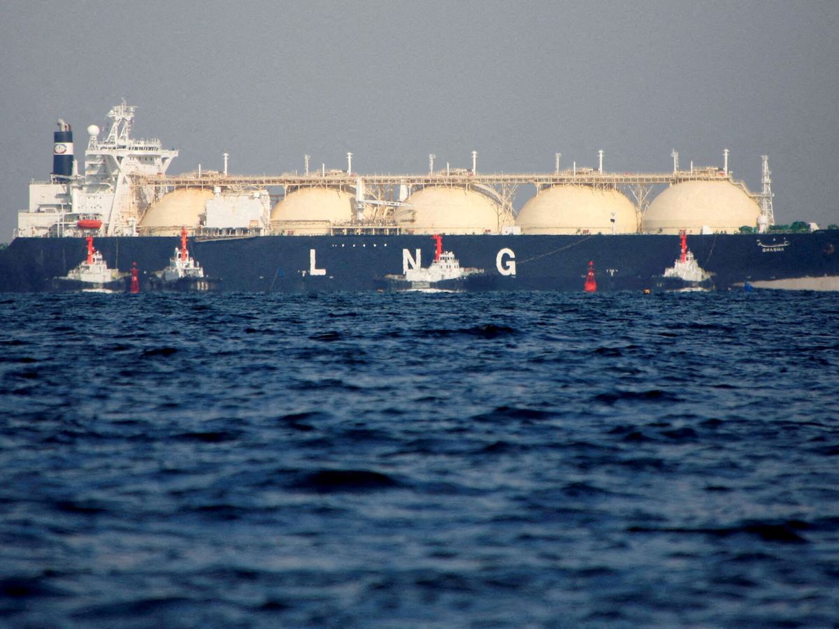 Foto: Un barco metanero. (Reuters/Issei Kato)