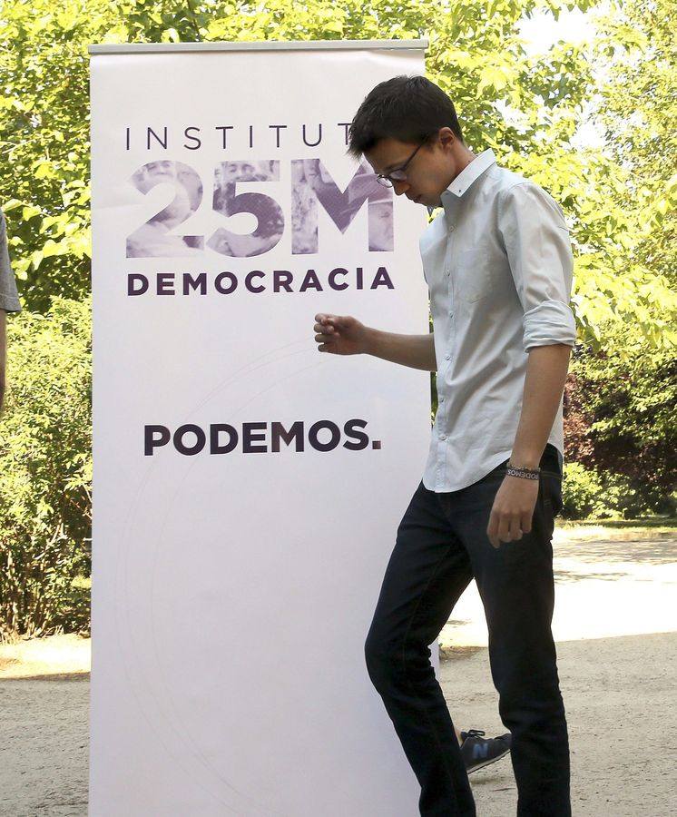 Foto: El ex portavoz parlamentario Íñigo Errejón, durante la Universidad de Podemos organizada por el Instituto 25-M. (EFE)