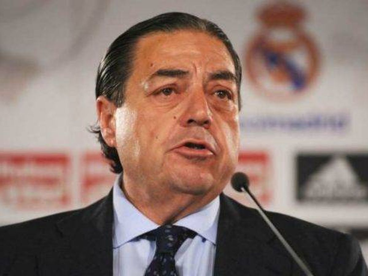 Foto: Vicente Boluda, durante su breve etapa como presidente del Real Madrid. 