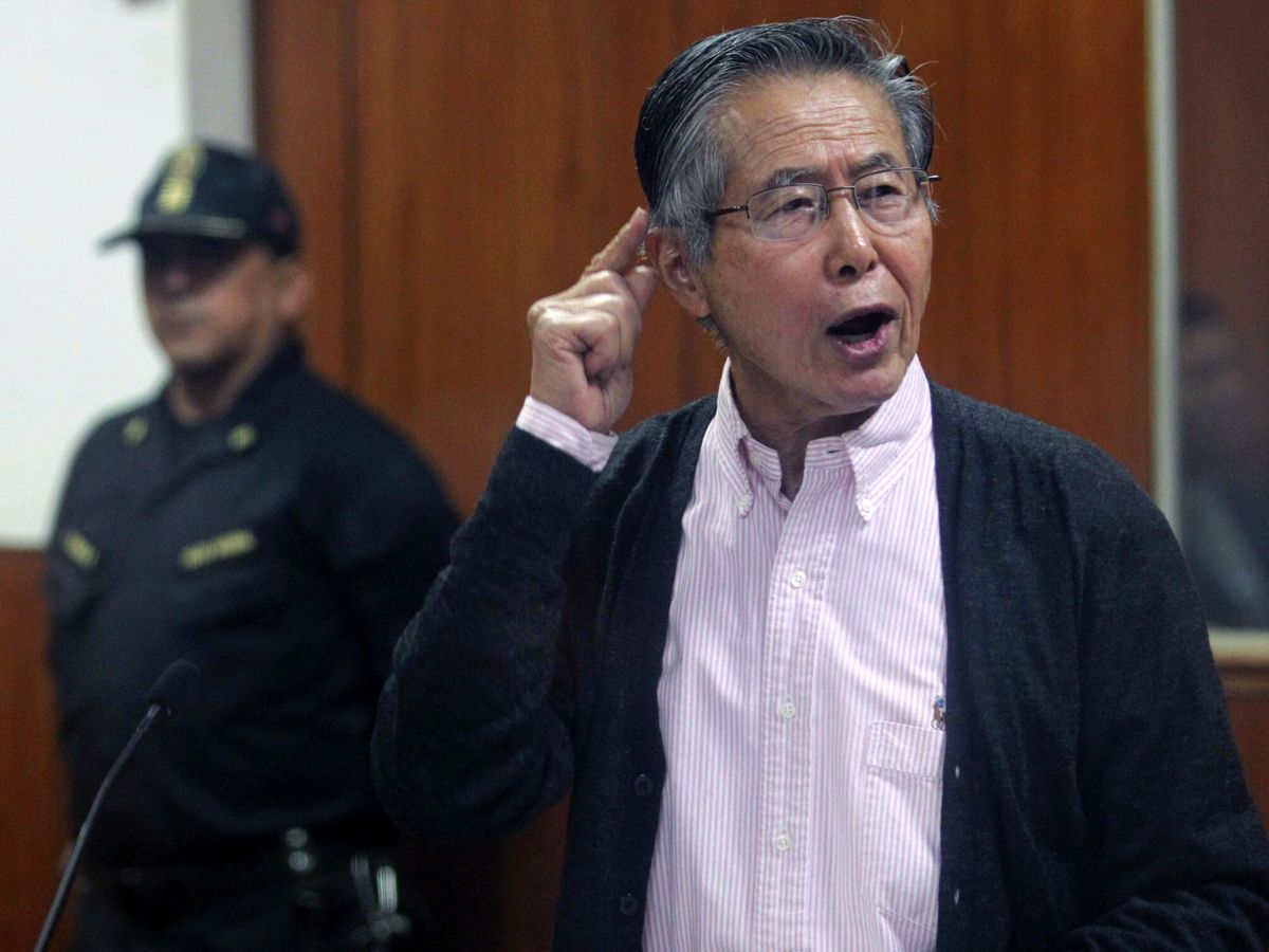 Foto: Fotografía de archivo fechada el 15 de mayo del 2016 del expresidente peruano Alberto Fujimori durante una audiencia en Lima (Perú).  (EFE/Ernesto Arias)