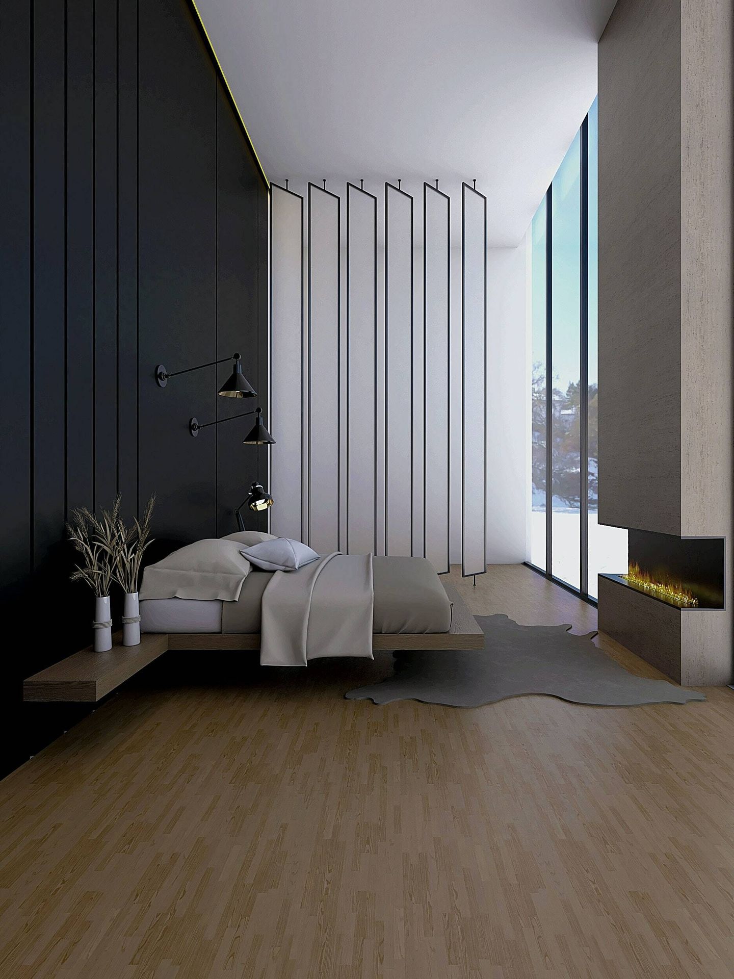 Color negro para un dormitorio sofisticado. (Unsplash/Billy Jo Catbagan)