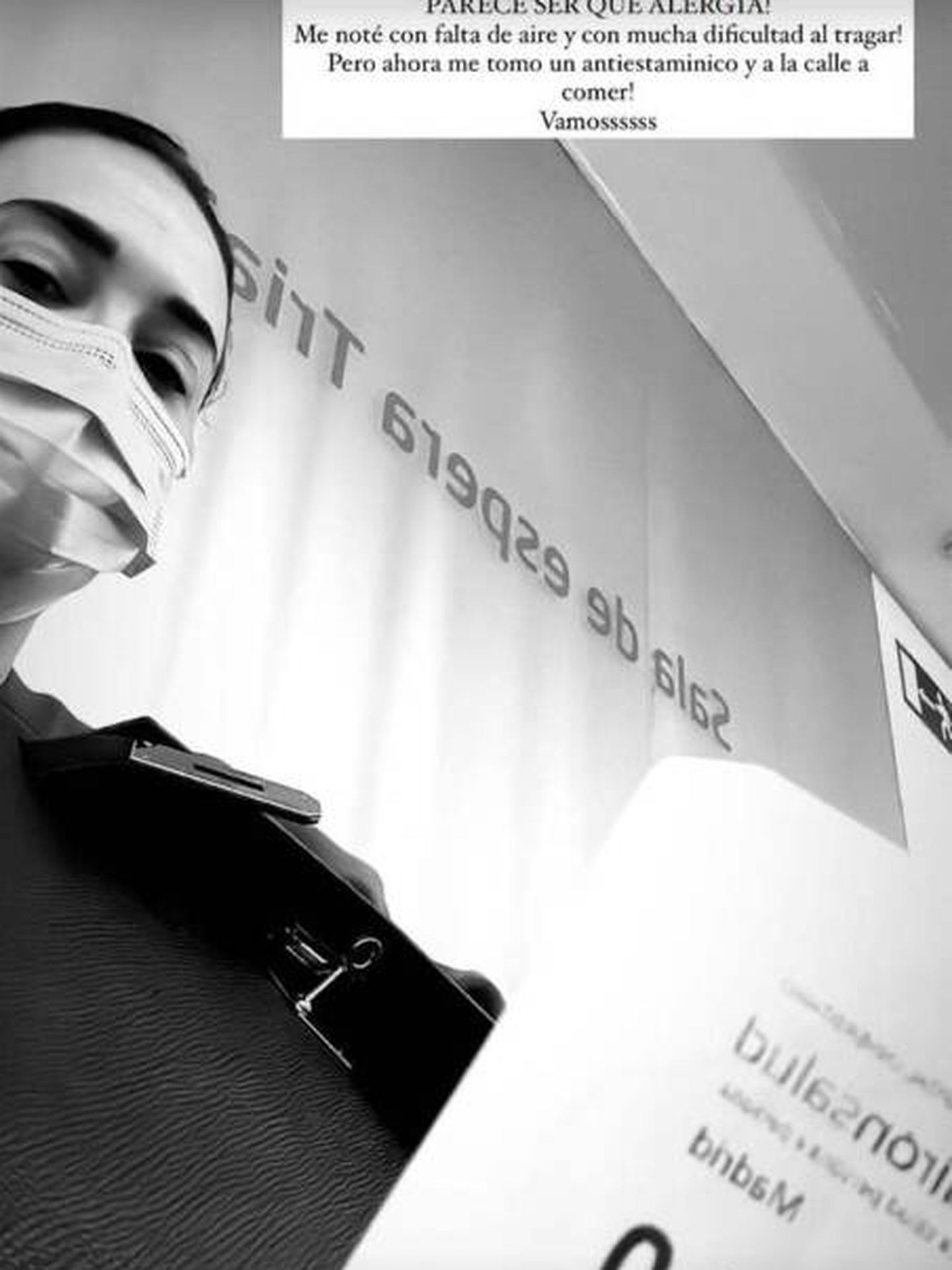 Vicky Martín Berrocal, en el hospital. (Instagram/@vickymartinberrocal)