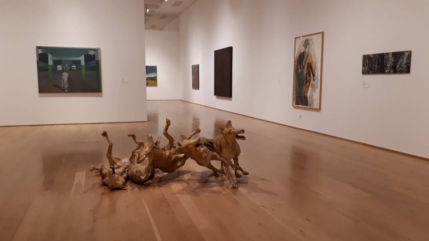 'La combinación ganadora', de Andrés Nagel, preside una de las salas de la muestra 'Después del 68. Arte y prácticas artísticas en el País Vasco'. (EC)