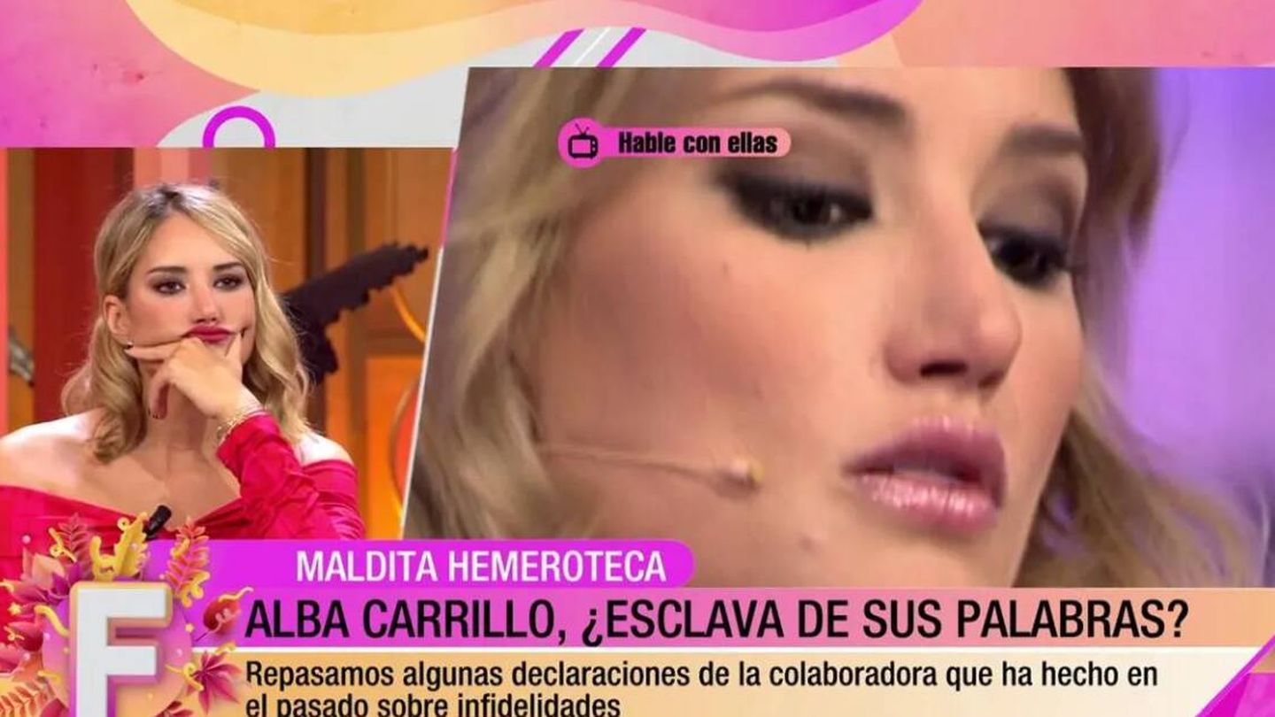 Alba Carrillo, en 'Fiesta'. (Mediaset)