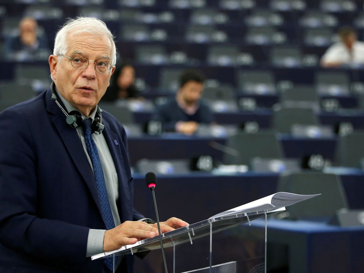 Foto: Josep Borrell, este martes en el Parlamento Europeo. (Reuters)