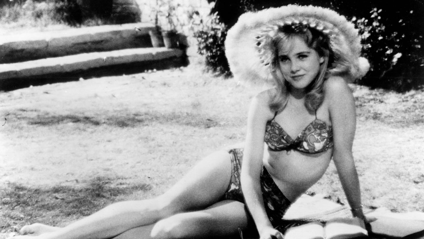 Sue Lyon como la 'Lolita' de la película de Stanley Kubrick 