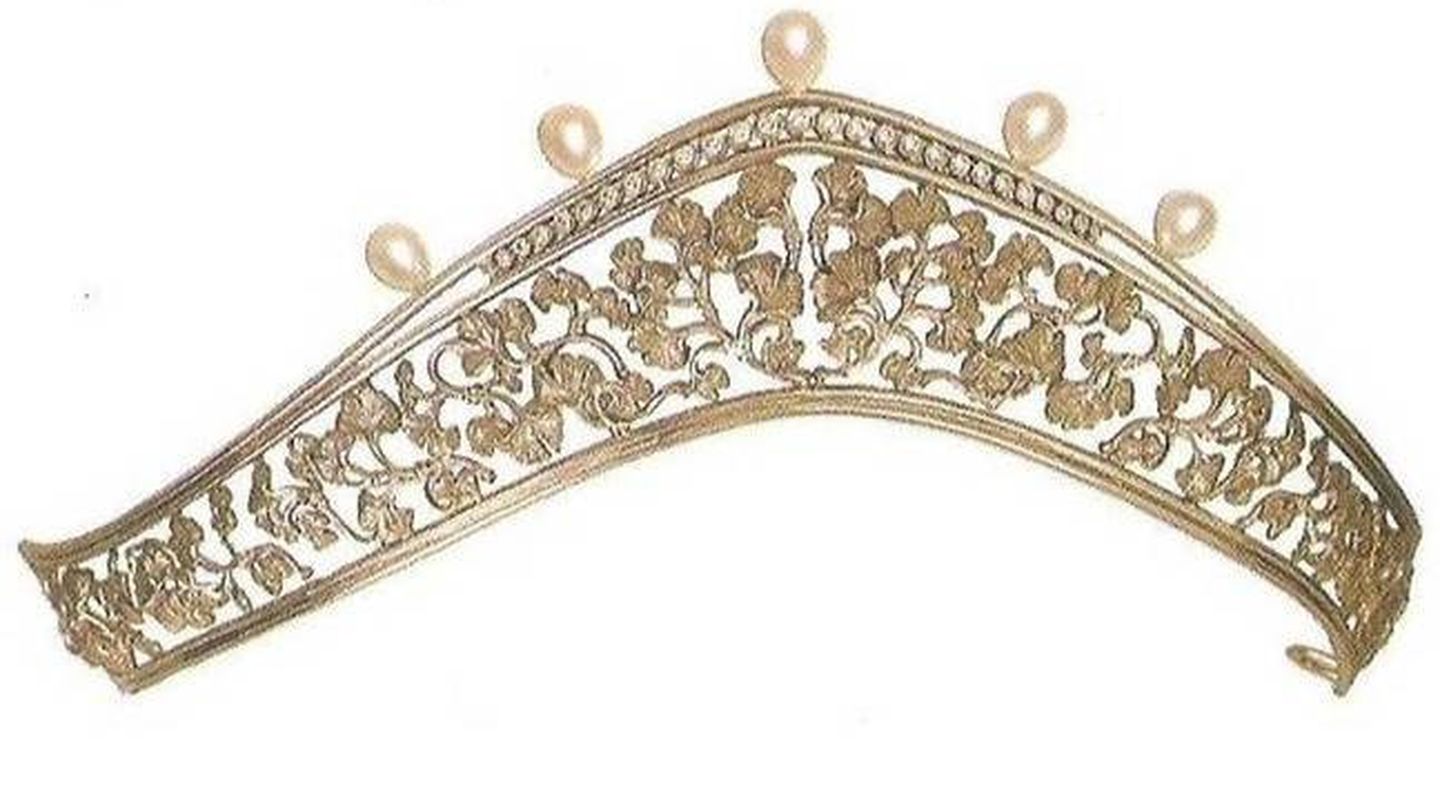 La tiara de Carrera y Carrera que poseen tanto Miriam de Ungría como la reina Letizia. (Cortesía)