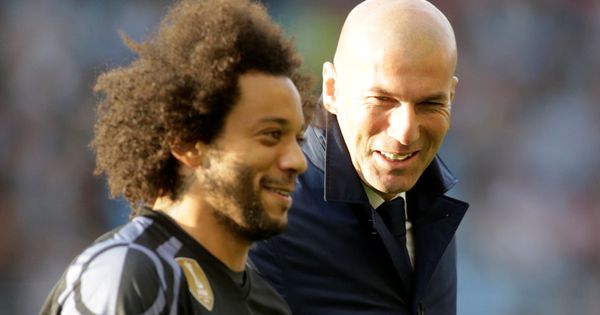 Foto: En la imagen, Zidane junto a Marcelo. (Reuters)