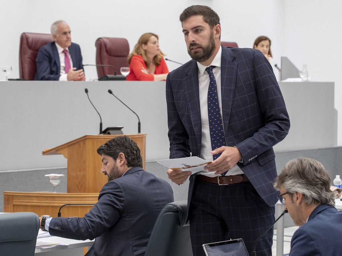 Foto: El portavoz de Vox en el Parlamento murciano, José Ángel Antelo,en una imagen de archivo. (EFE/Marcial Guillén)