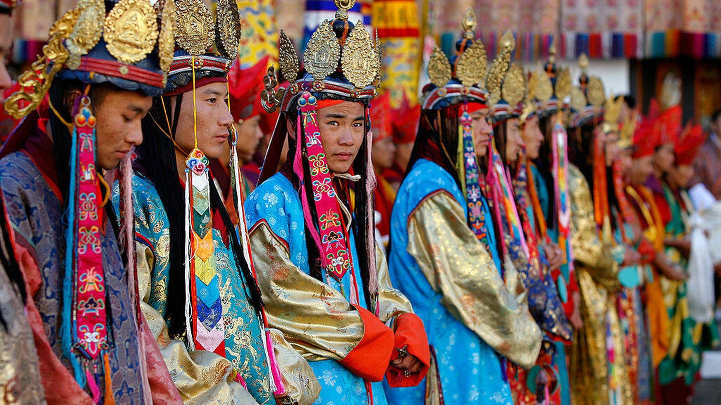Una de las celebraciones tradicionales de Bután. (Getty Images)