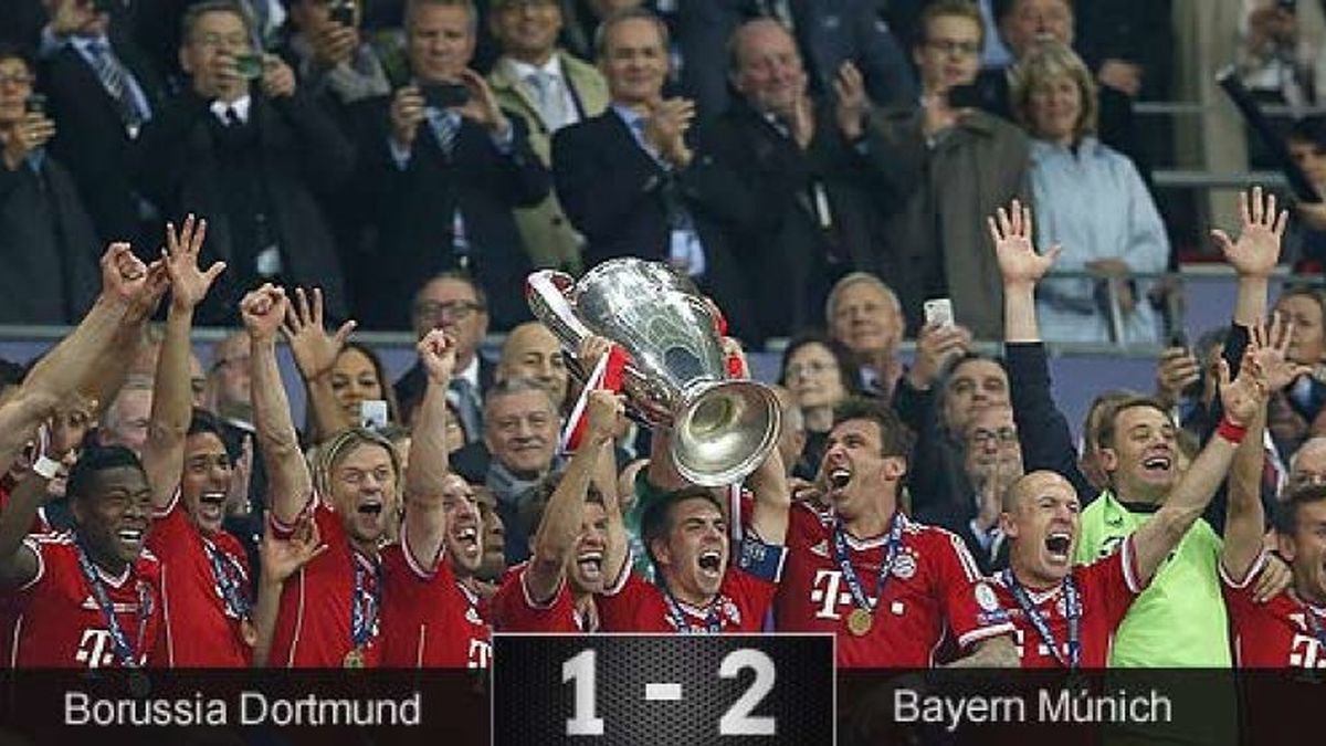 El Bayern sufre para ganar al Borussia y sumar su quinta Champions