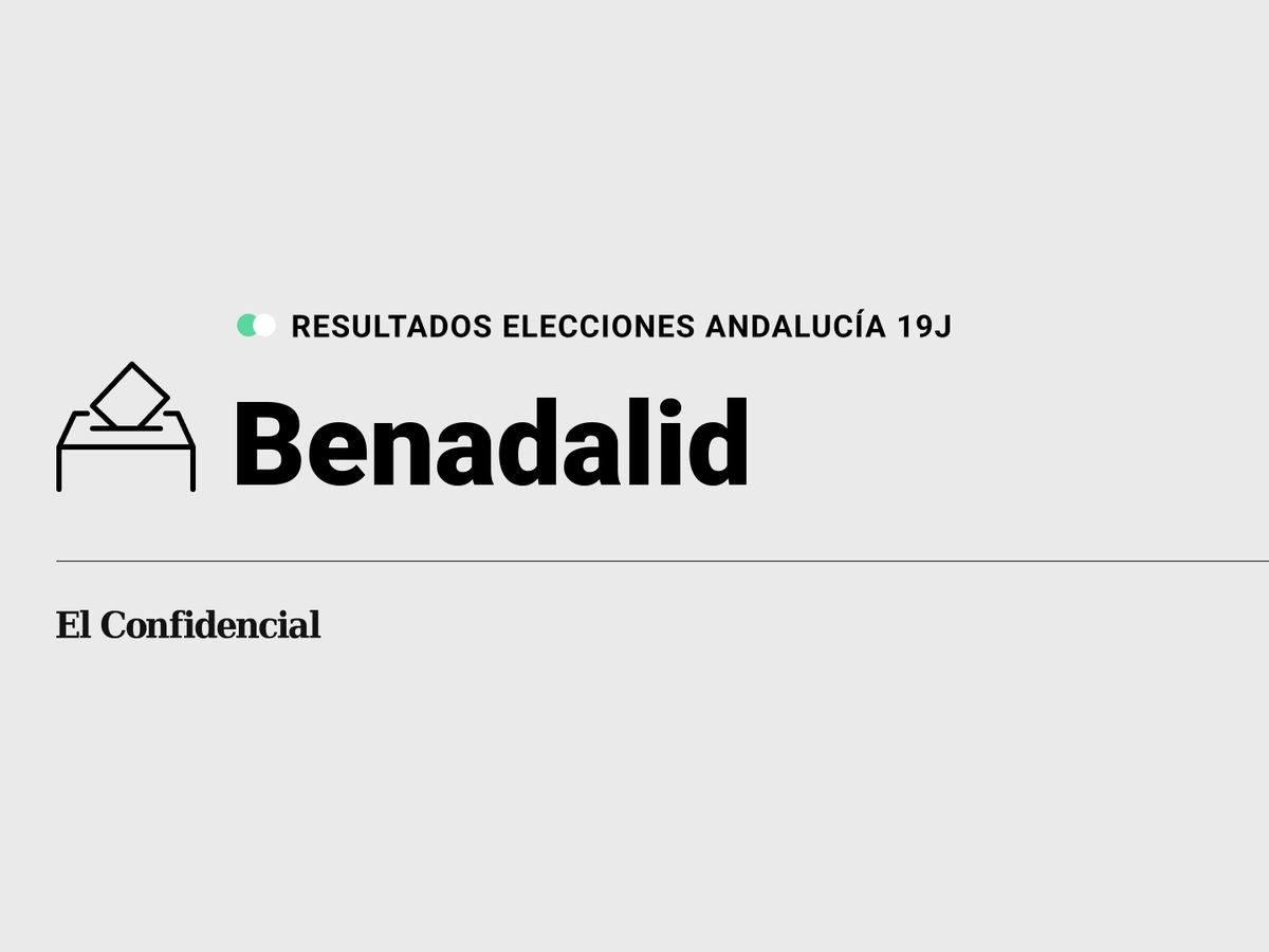 Foto: Resultados en Benadalid, Málaga, de las elecciones de Andalucía 2022 este 19-J (C.C./Diseño EC)